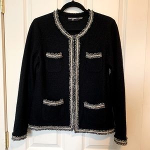 Black gold tweed Karl Lagerfeld jacket S